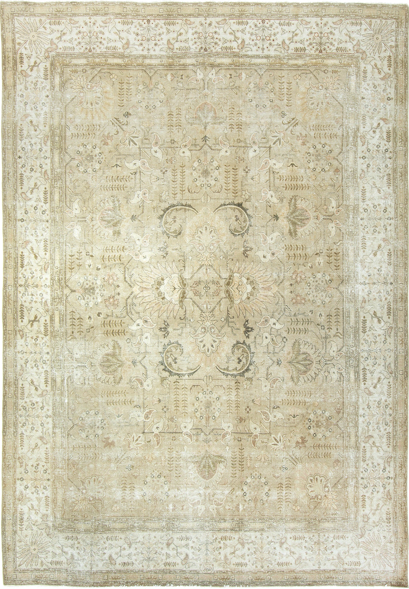 Vintage Persian Tabriz Rug 55035