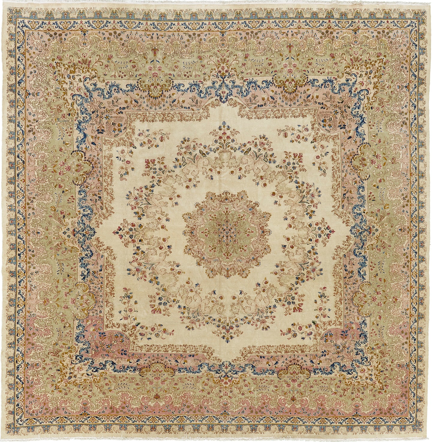 Vintage Persian Kerman Rug 55039
