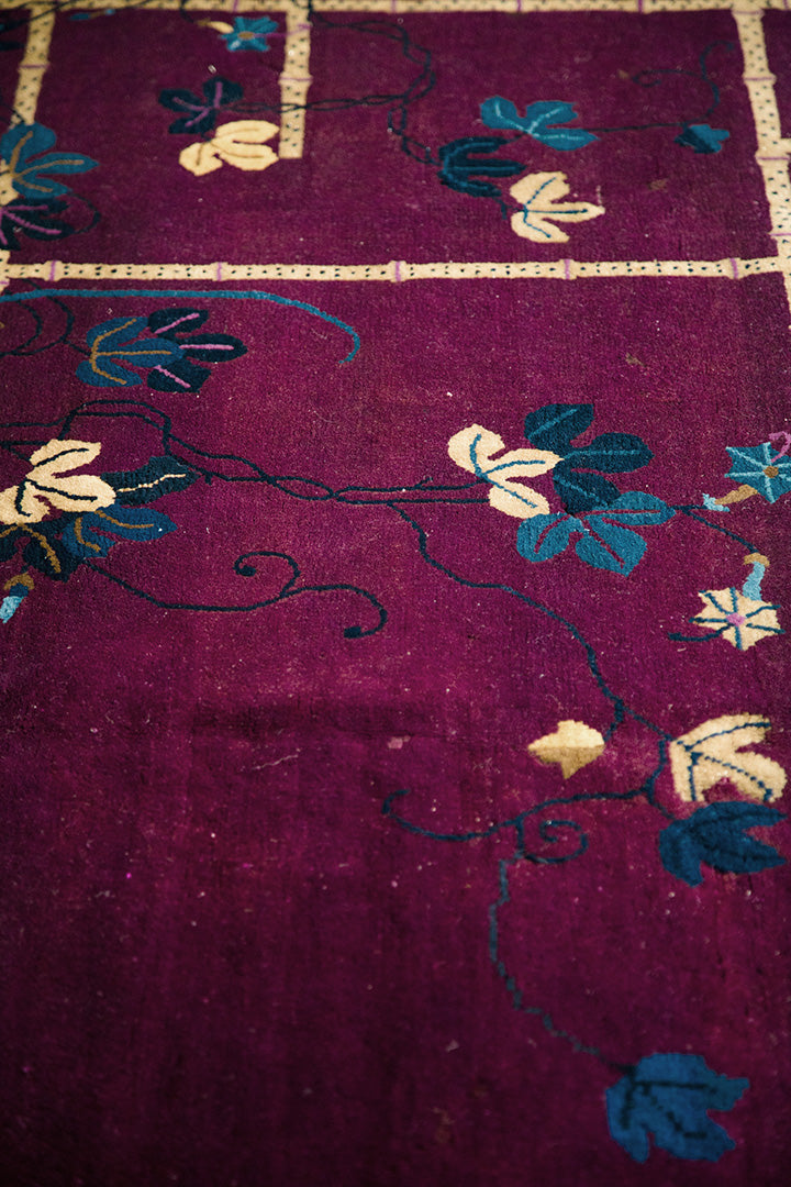 Vintage Art Deco Chinese Rug