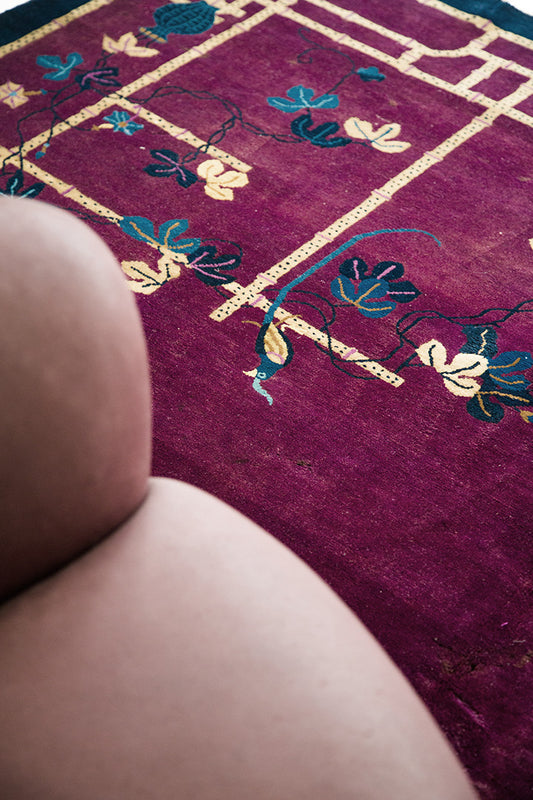 Vintage Art Deco Chinese Rug