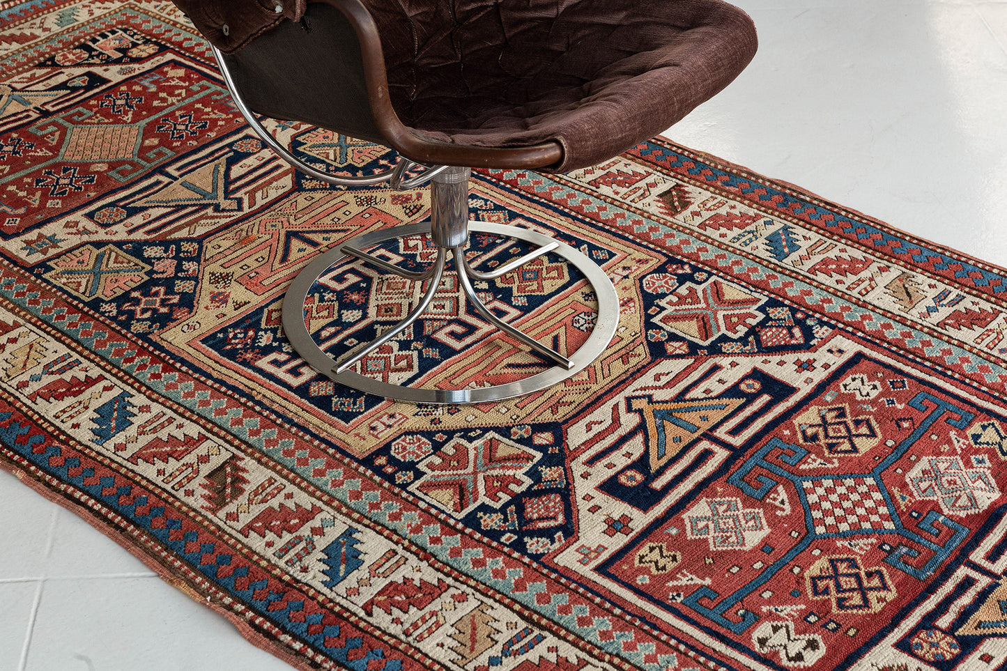 Vintage Russian Kazak Runner
