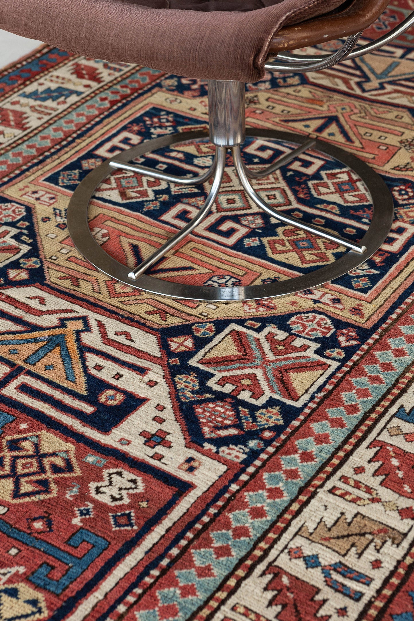 Vintage Russian Kazak Runner