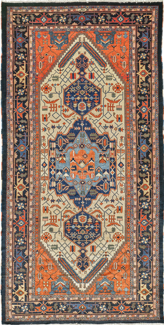 Persian Rug 3407 Vintage Persian Heriz Rug 55238