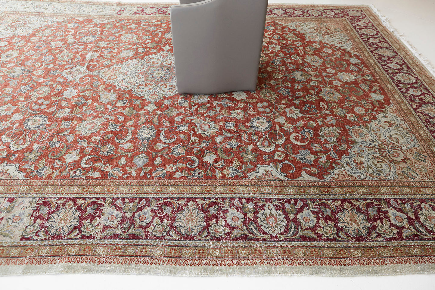 Vintage Persian Mahal Rug 55243
