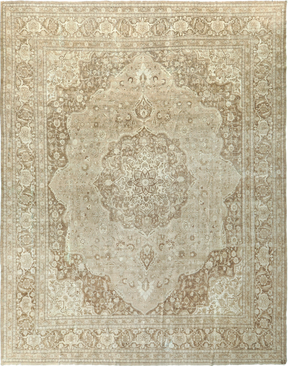 Antique Persian Tabriz Haji Jalili Style Rug 56539