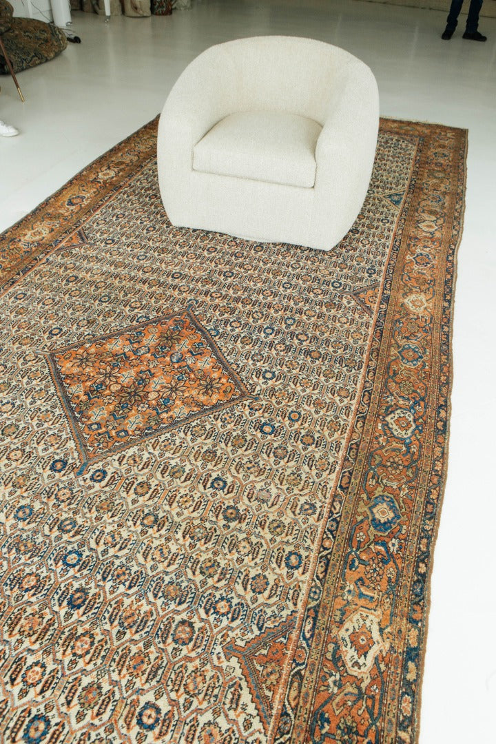 Antique Persian Mahal Rug 56554