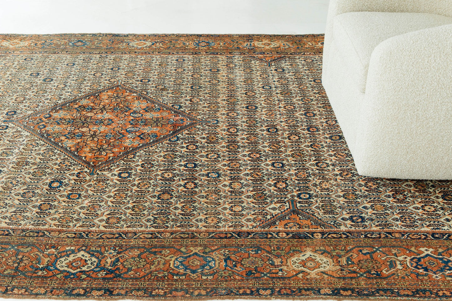 Antique Persian Mahal Rug 56554