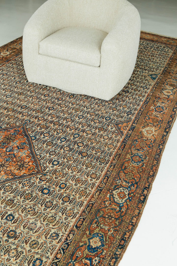Antique Persian Mahal Rug 56554