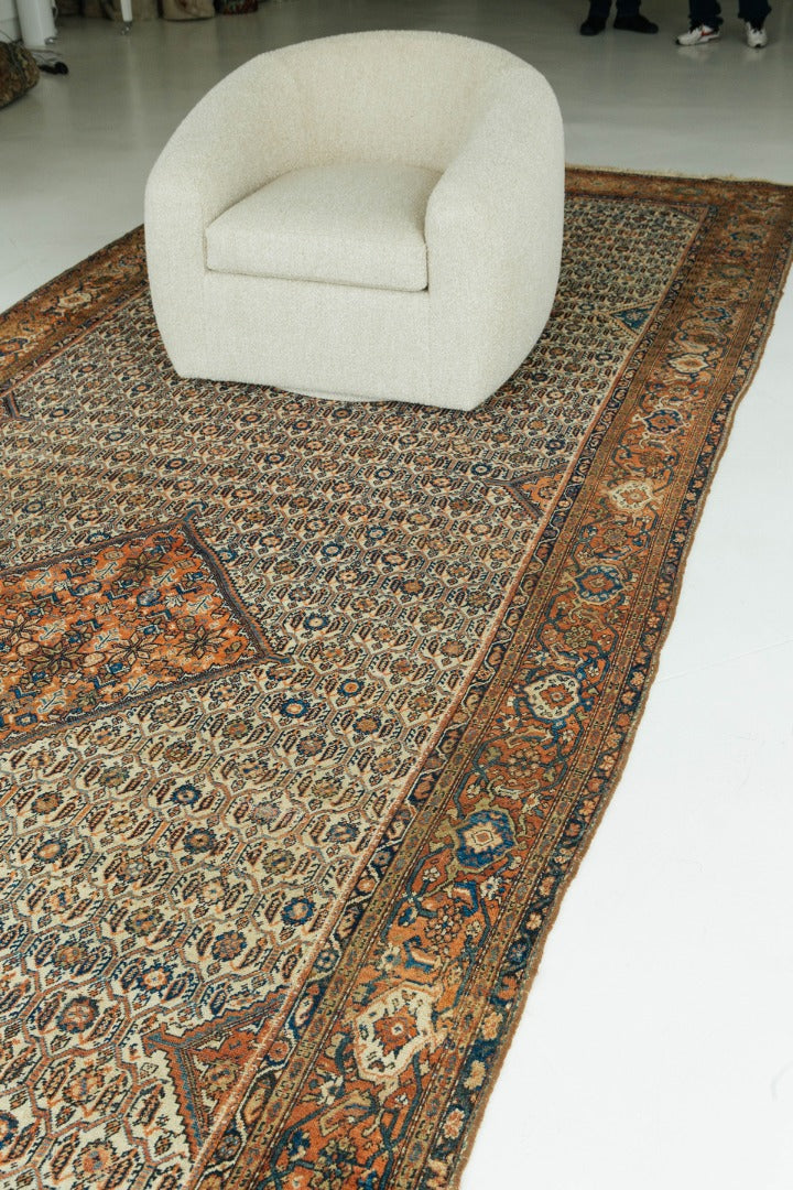 Antique Persian Mahal Rug 56554