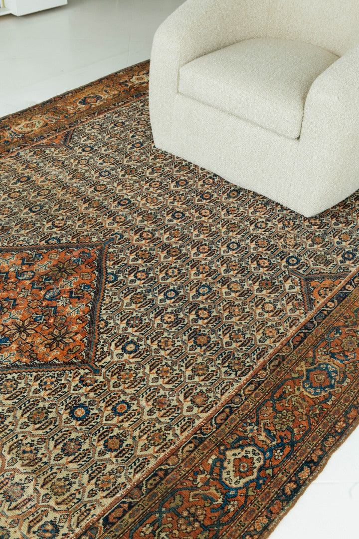 Antique Persian Mahal Rug 56554