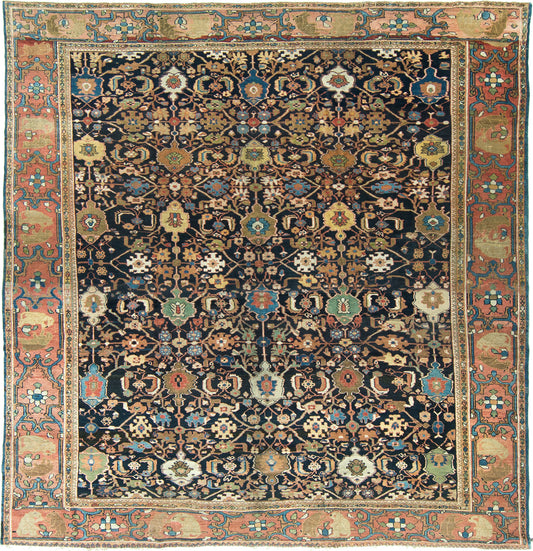 Persian Rug 2151 Antique Persian Sultanabad Rug Allover Design Square Rug 56639
