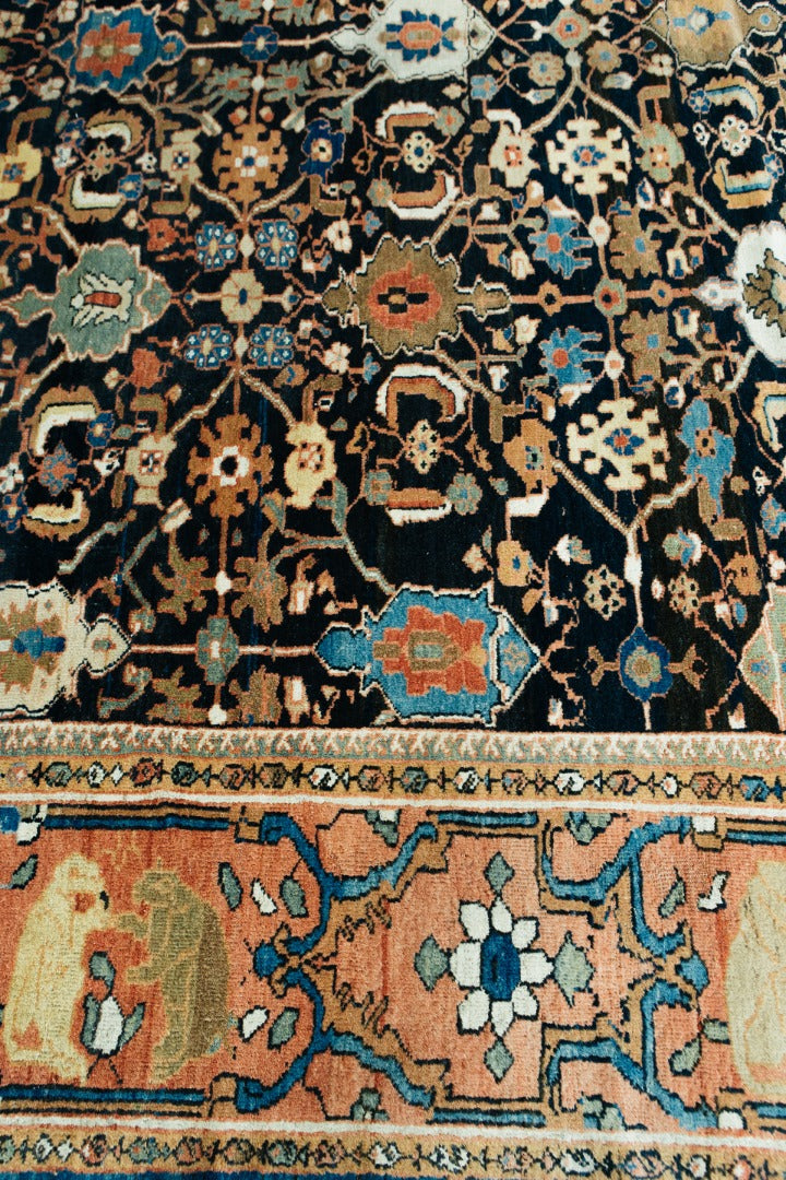 Persian Rug 2153 Antique Persian Sultanabad Rug Allover Design Square Rug 56639