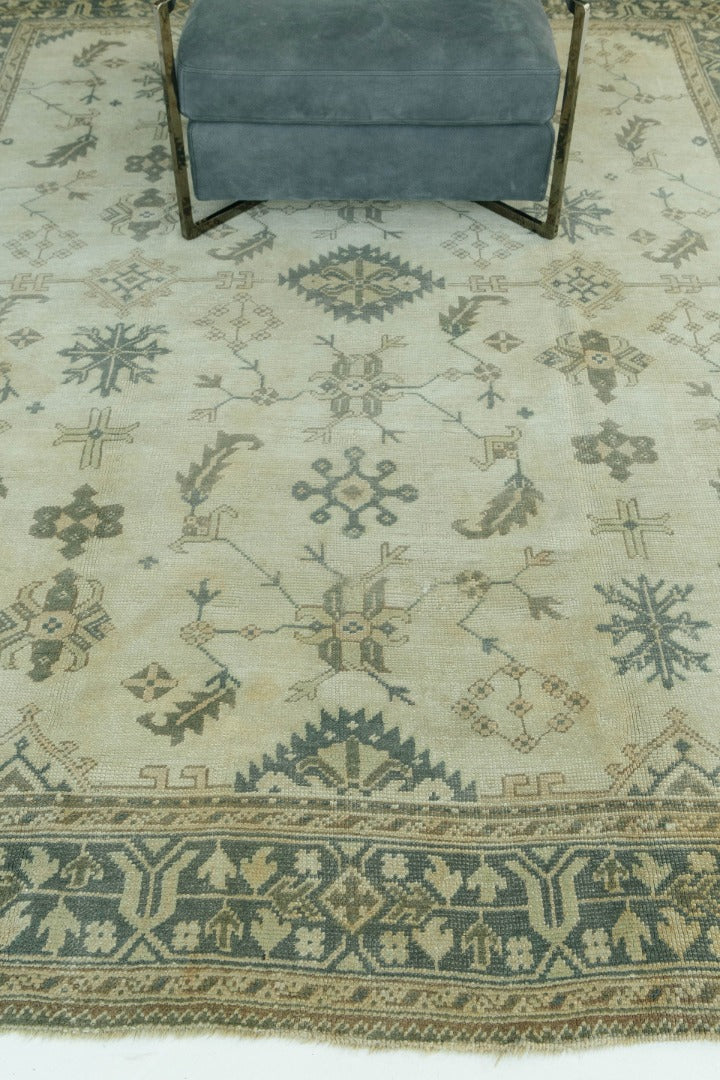 Antique Turkish Oushak Rug
