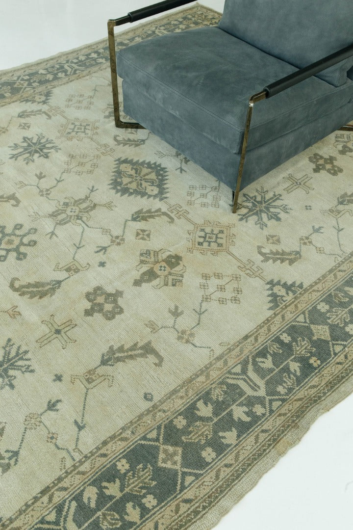 Antique Turkish Oushak Rug