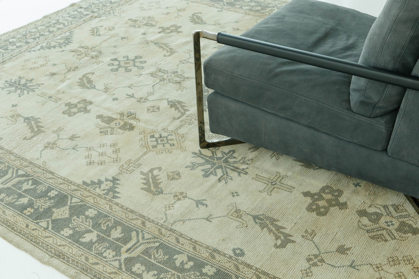 Antique Turkish Oushak Rug