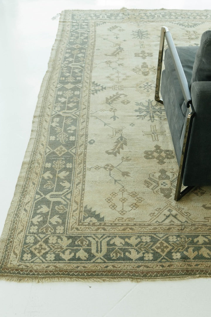Antique Turkish Oushak Rug
