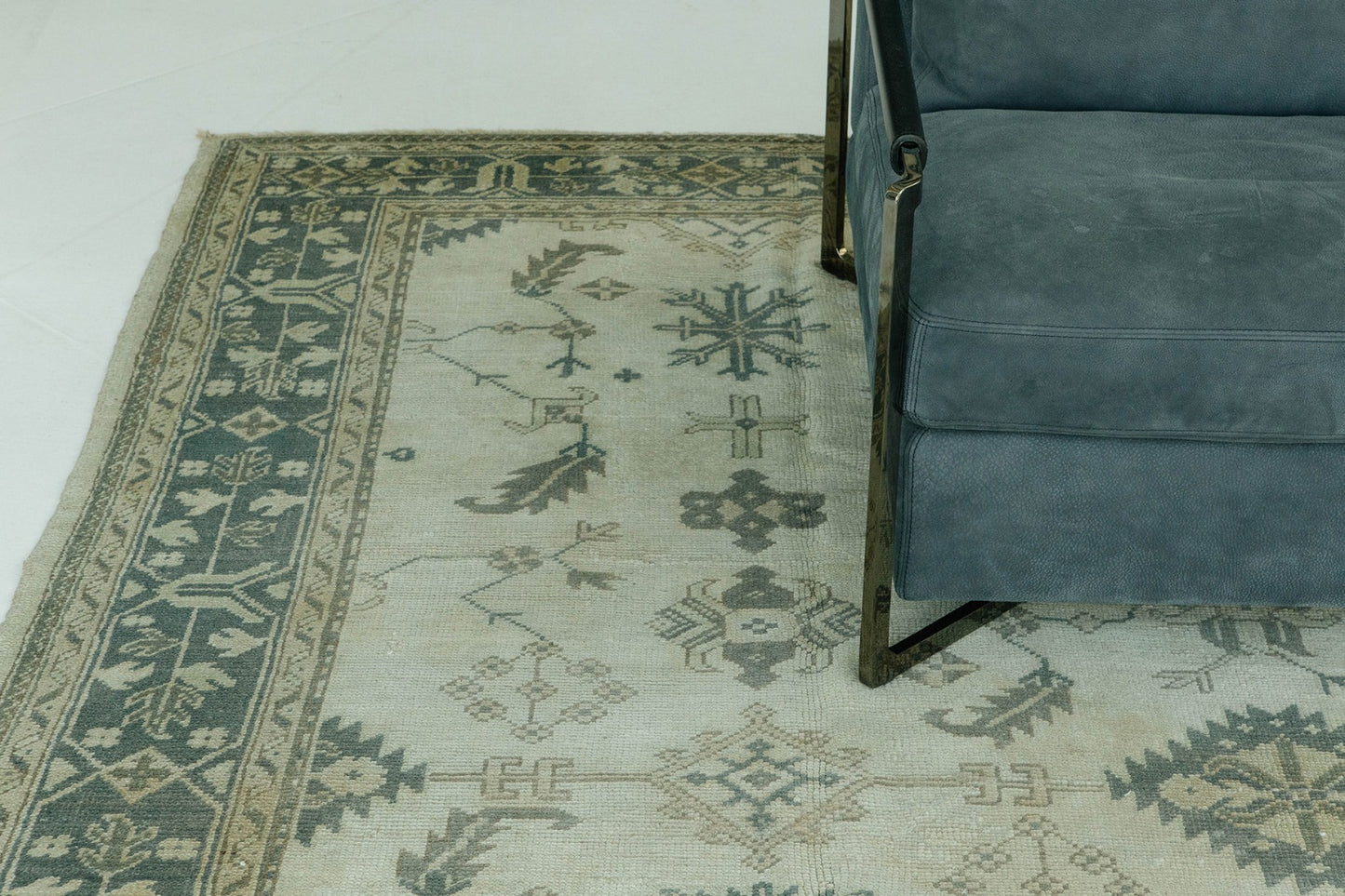 Antique Turkish Oushak Rug