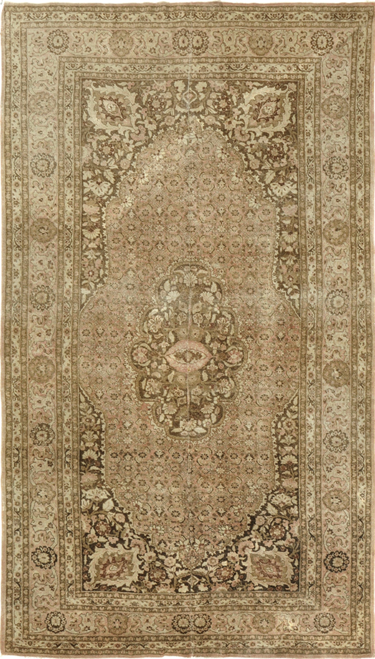 Antique Persian Tabriz Haji Jalili Style Rug 57199