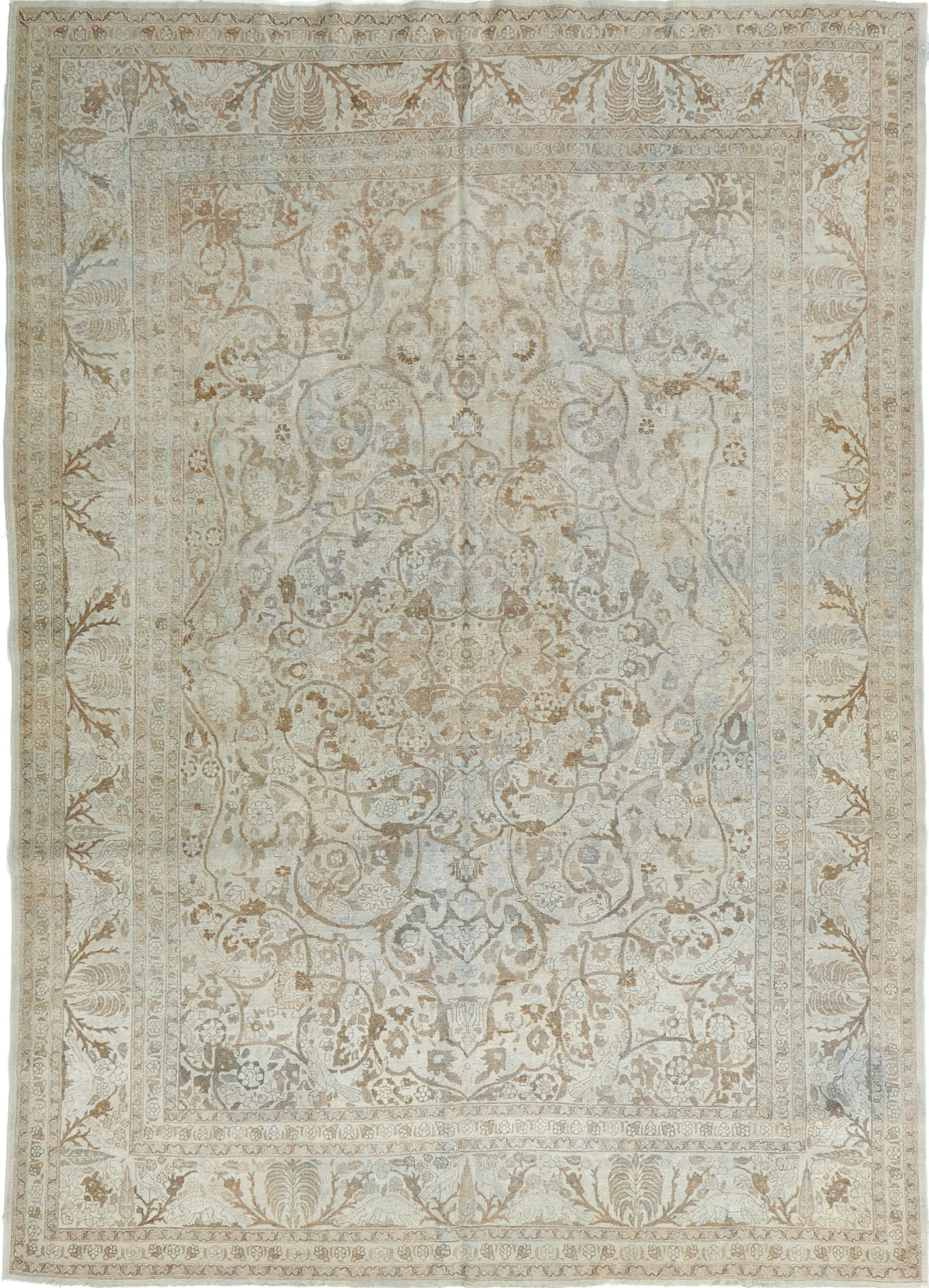 Antique Persian Tabriz Haji Jalili Style Rug 57222