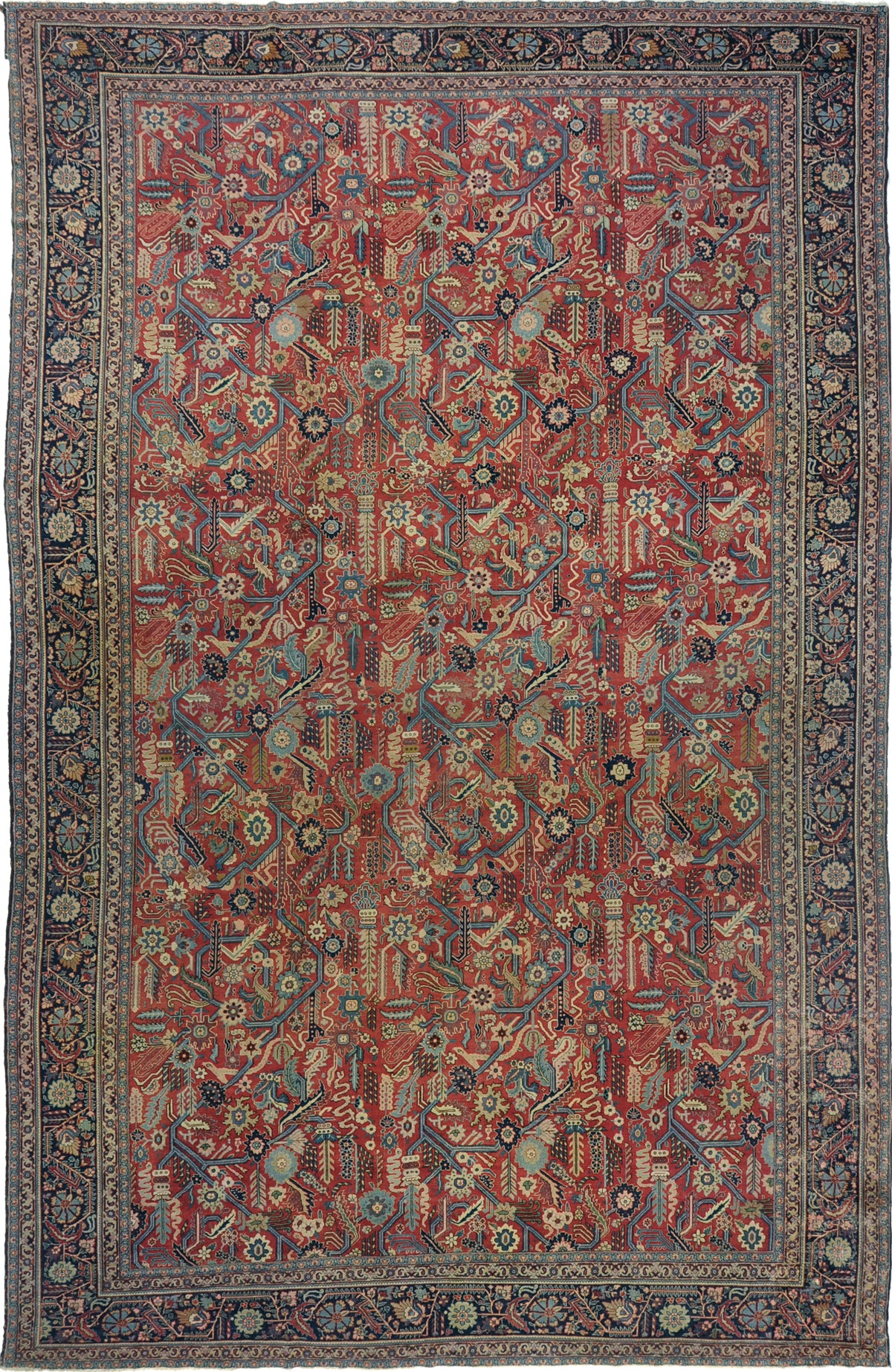 Antique Persian Tabriz Rug 57501