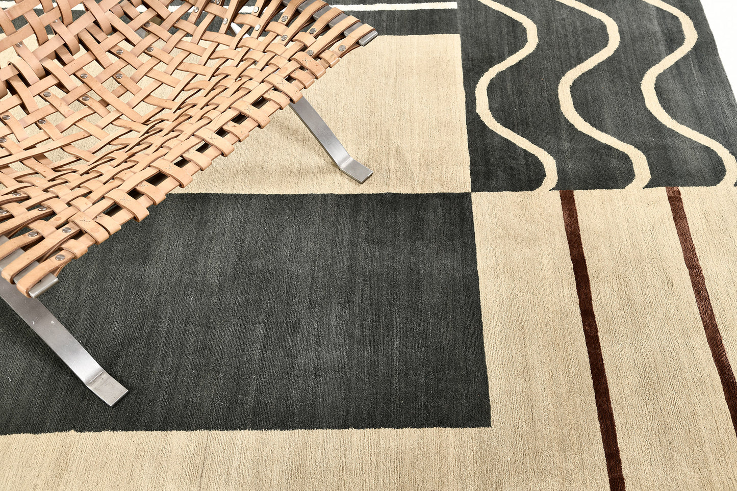 Natural Dye Contemporary Design Rug Mondrian Collection