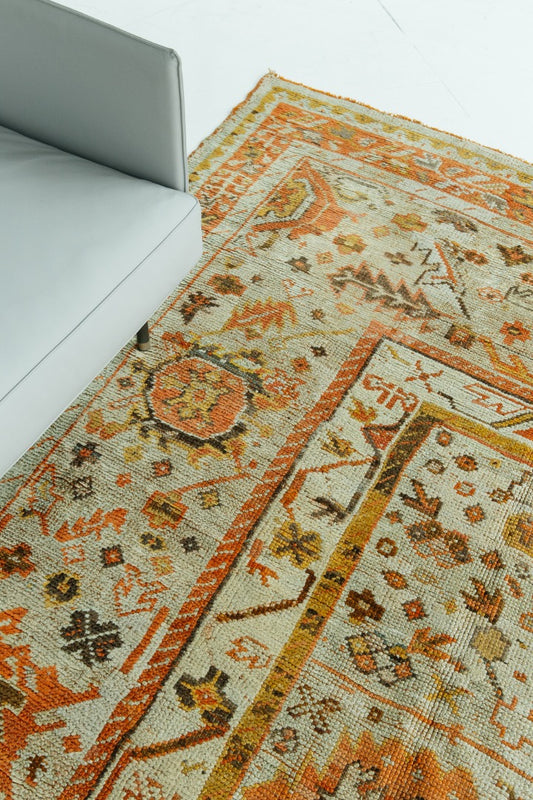 Antique Turkish Oushak Rug
