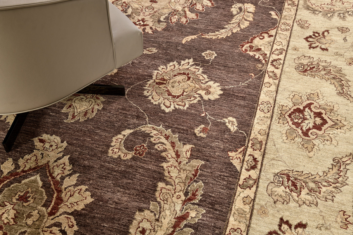 Natural Dye Oushak Design Rug