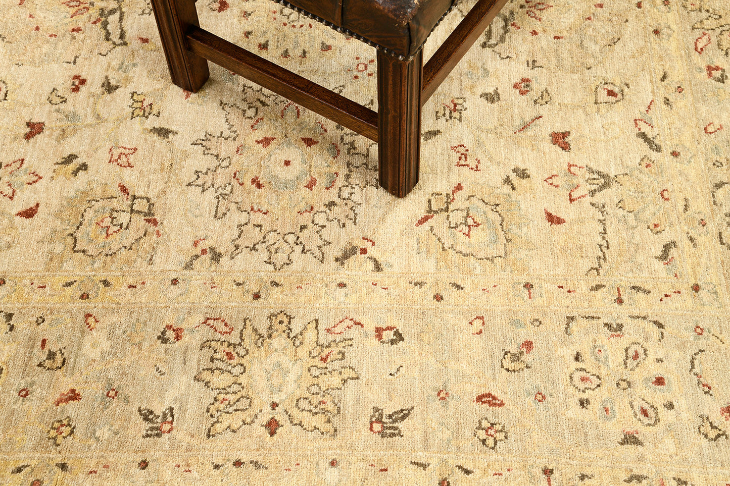 Natural Dye Zigler Revival Square Rug