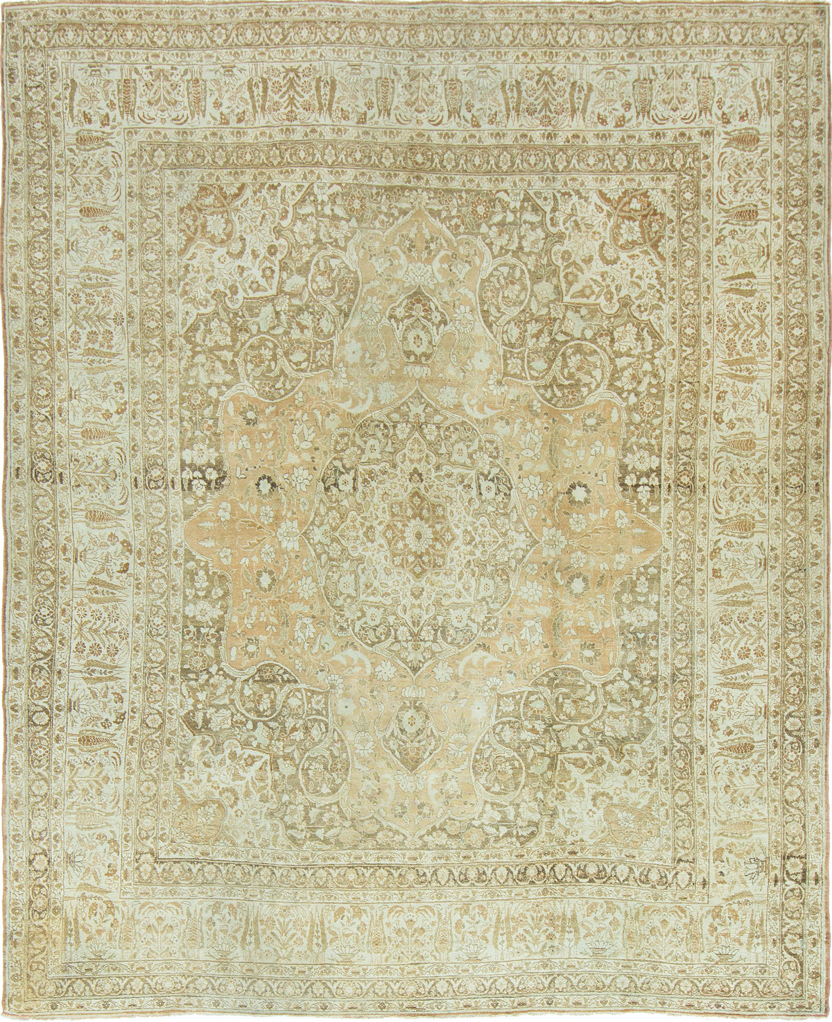 Antique Persian Tabriz Haji Jalili Rug 58704