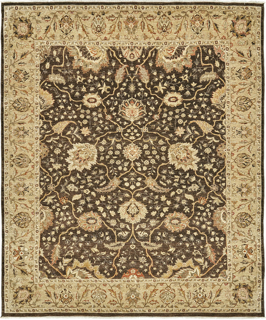 Natural Dye Antique Oushak Revival Rug
