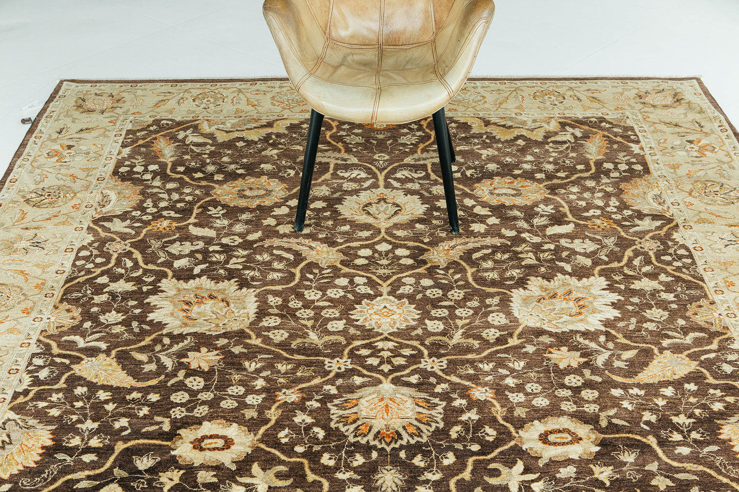 Natural Dye Antique Oushak Revival Rug