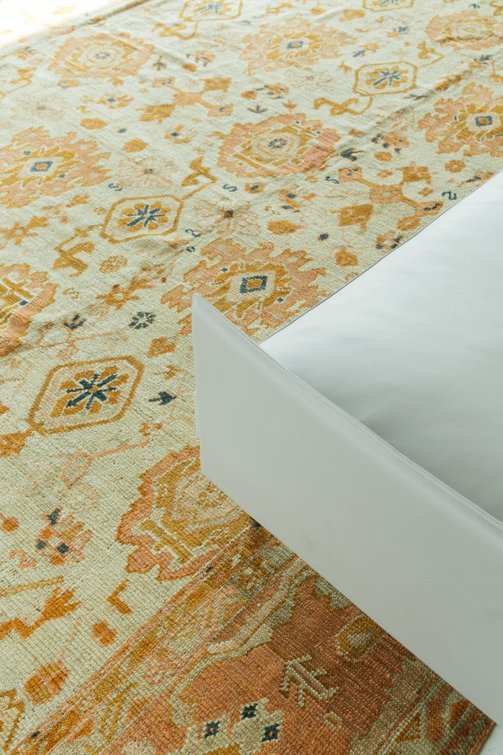 Antique Turkish Oushak Rug