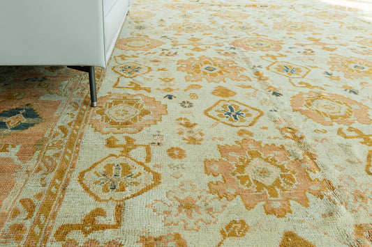 Antique Turkish Oushak Rug