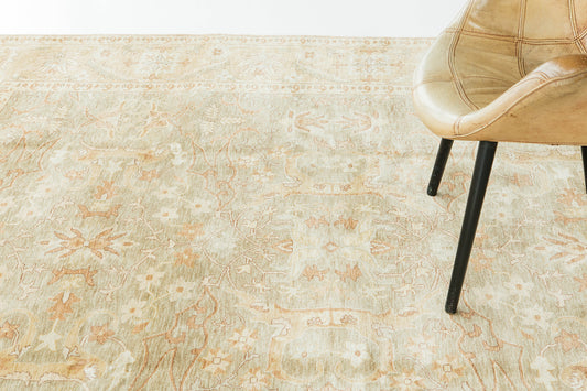 Egyptian Oushak Allover Design Rug