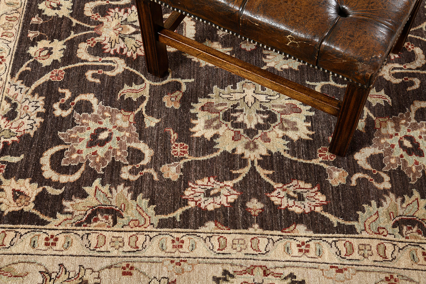 Natural Dye Sultanabad Revival Square Rug
