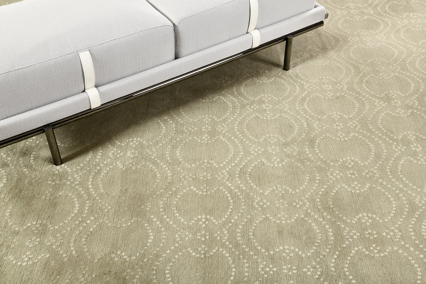 Nepalese Modern Design Rug Wool and Silk