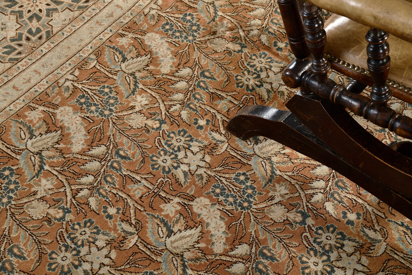 Persian Rug 4290 Vintage Persian Tabriz Rug 59647