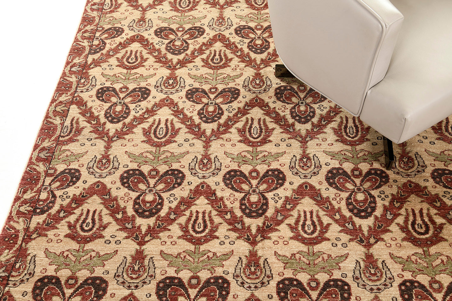 Natural Dye Transitional Square Rug