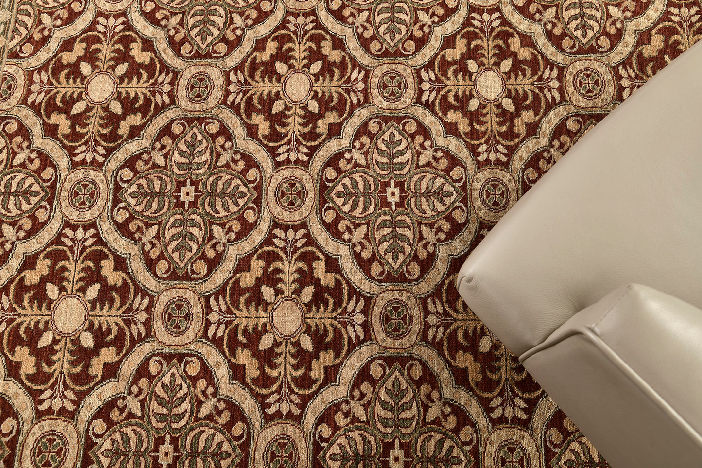 Natural Dye Arts and Crafts Design Rug Divine