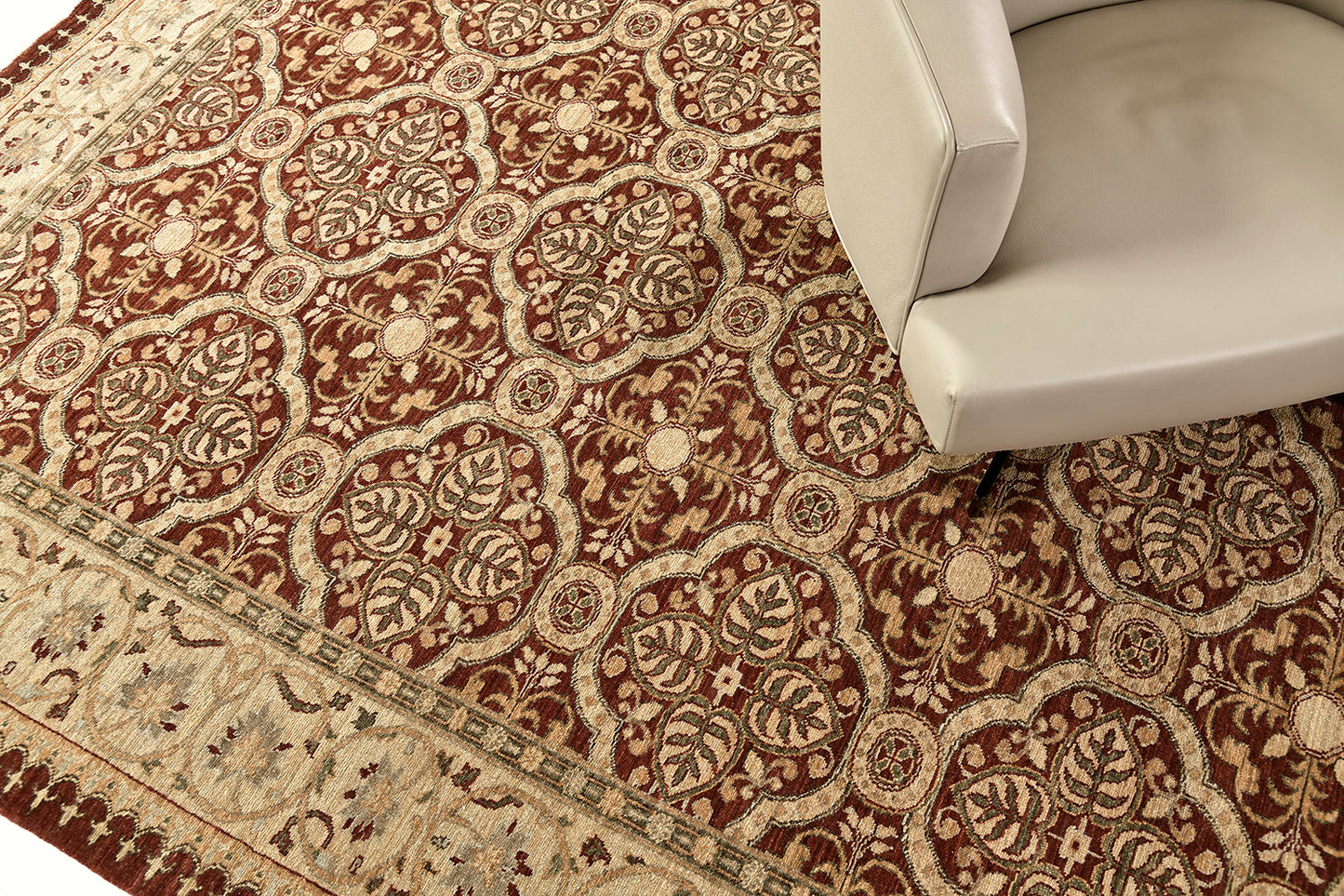 Natural Dye Arts and Crafts Design Rug Divine
