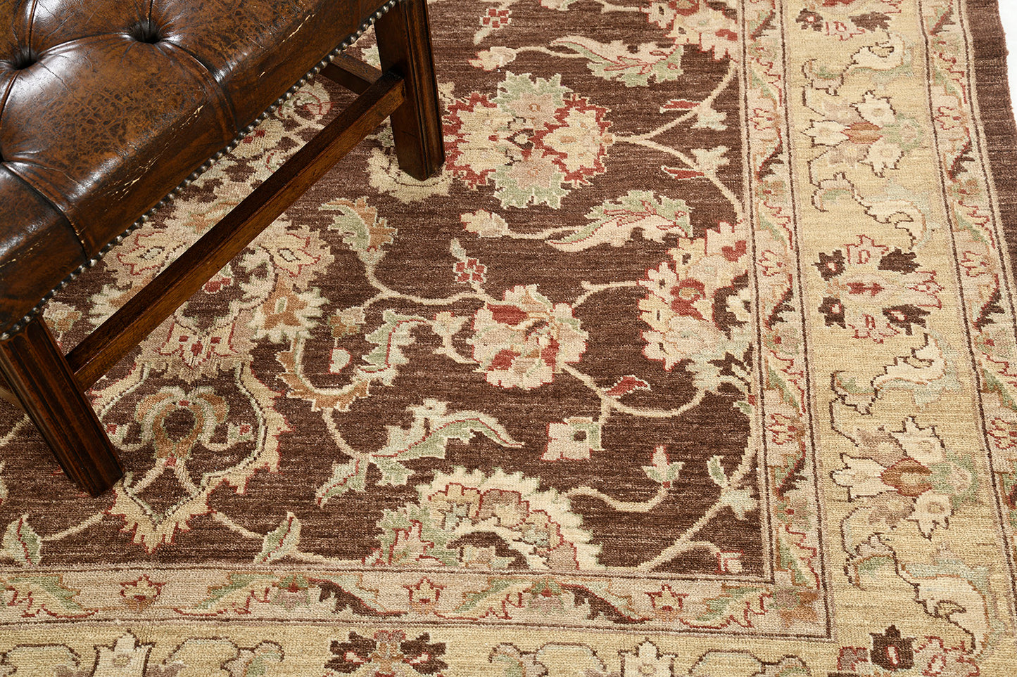 Natural Dye Sultanabad Revival Square Rug