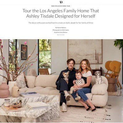 Architectural Digest feature with Ashley Tisdale of Frenshe Interiors