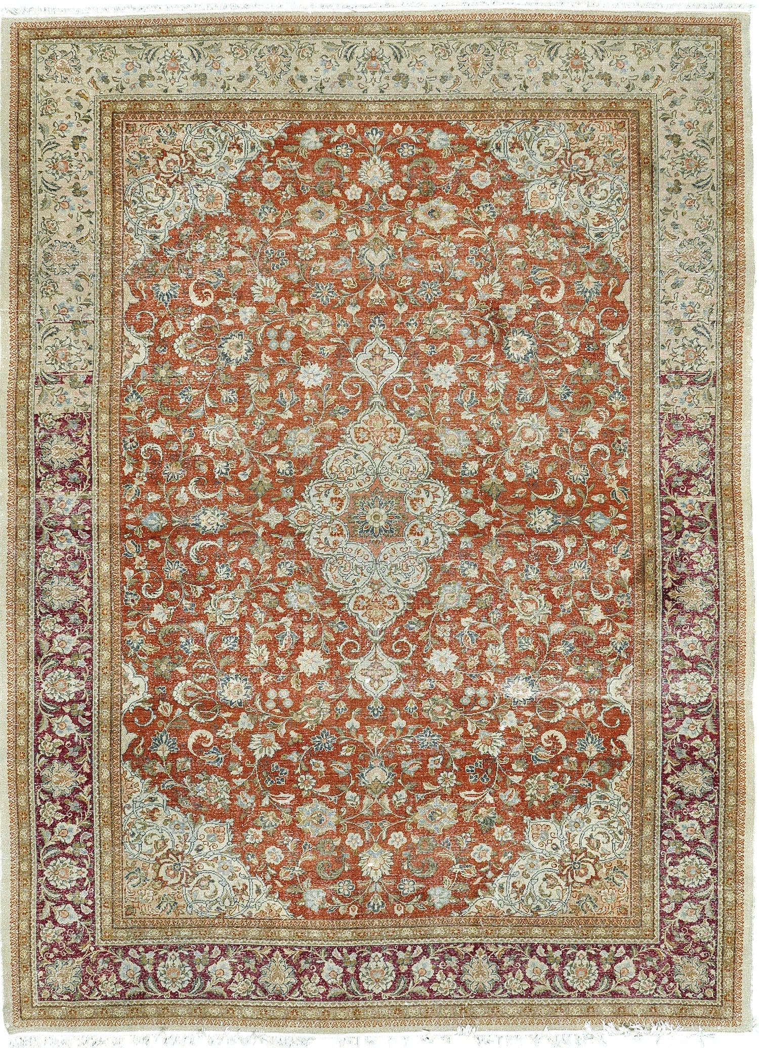 Vintage Persian Mahal Rug 