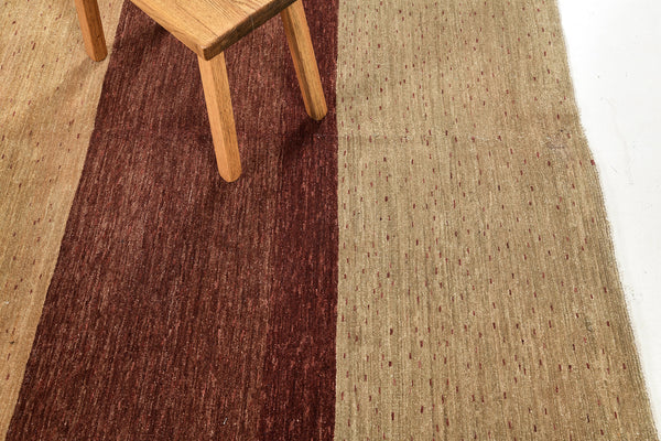 Natural Dye Contemporary Design Rug Mondrian Collection - full length showing color variation [#10]