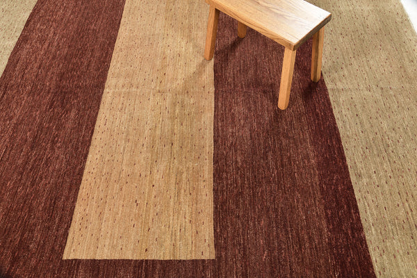 Natural Dye Contemporary Design Rug Mondrian Collection - styled in room setting [#10]