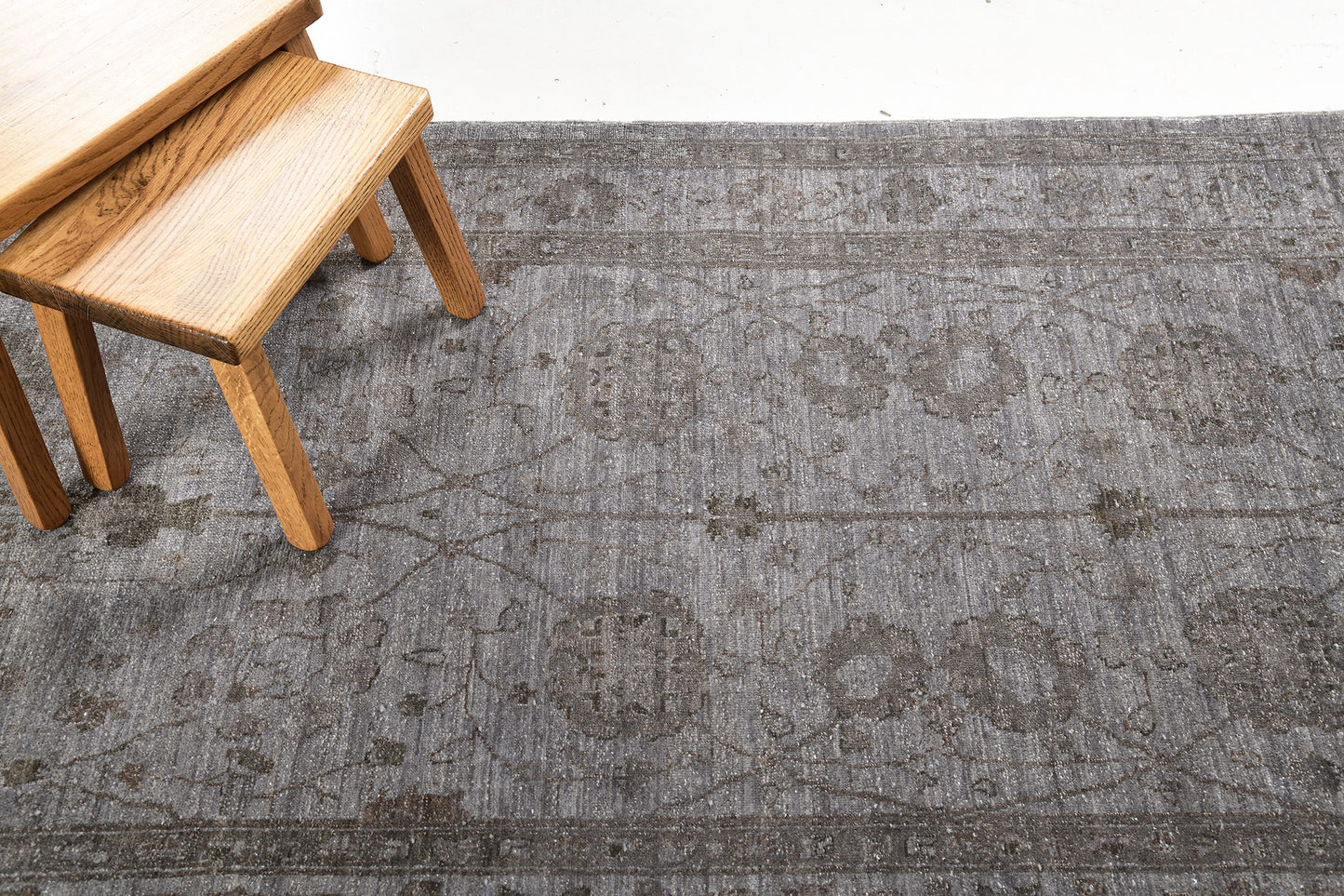 Overdyed Agra Design Rug