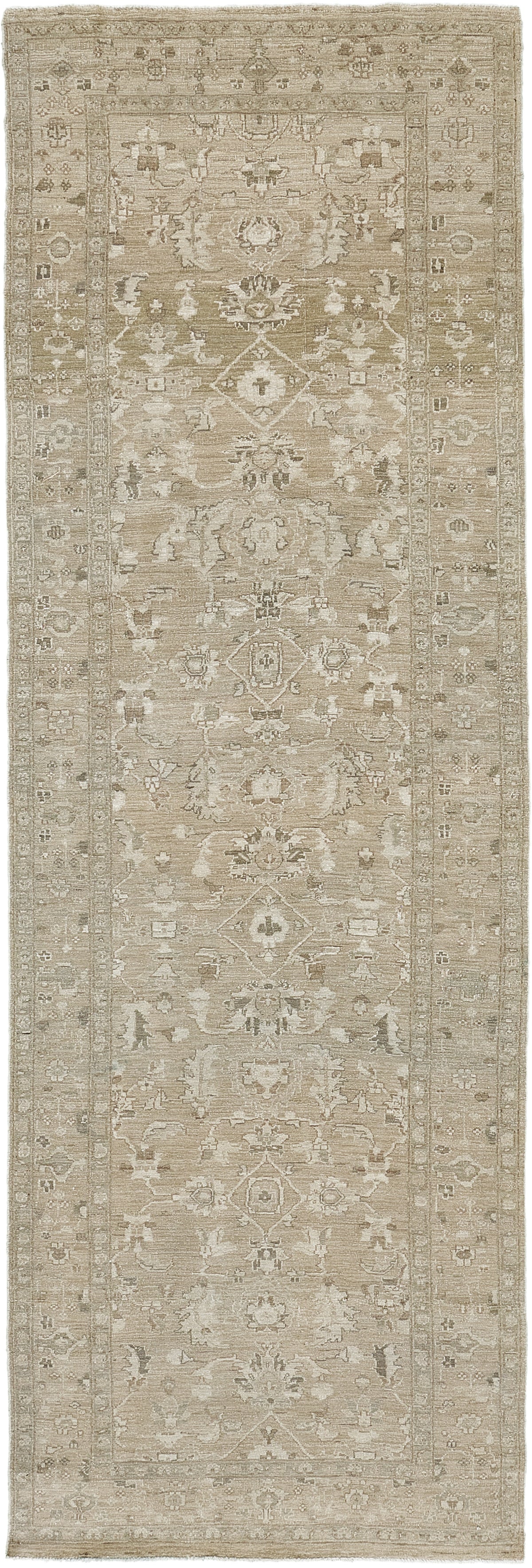 Vintage Style Mahal Revival Runner - artisan revival weave - one-of-a-kind handmade area rug [#2]