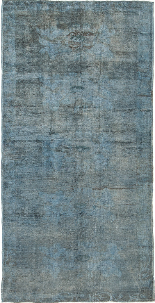 Overdyed Vintage Turkish Anatolian Runner