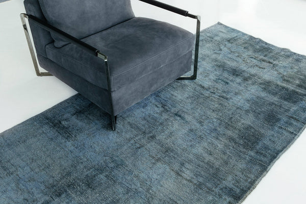 Overdyed Vintage Turkish Anatolian Runner - hand-knotted in Turkey - close-up of weave texture and pile [#6]