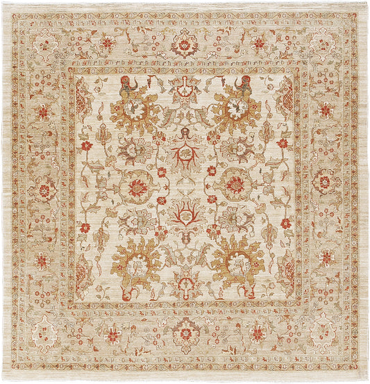 Natural Dye Sultanabad Revival D256 Divine Collection Square Rug